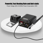 60W Digital Soldering Iron Station Kit,Anti-Static Solder Station,ESD Safe, with °C/°F Display ,DIY Tools - Image 5
